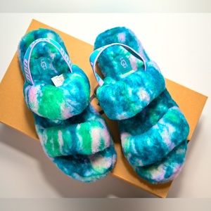 UGG green/blue/pink sandal shoe